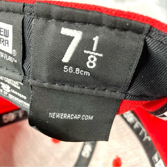 Seattle Sonics Red Fitted New Era 59Fifty Hardwood Classics NBA Hat 7 1/8 - Picture 13 of 15